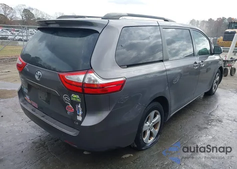 2015 Toyota Sienna Le 8 Passenger from USA, damaged, VIN 5TDKK3DC6FS596178